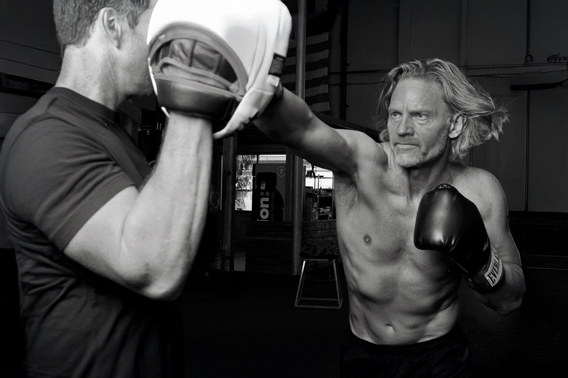 Craig Cooper boxing, illustrating the role of consistent exercise and lifestyle in supporting healthy testosterone levels naturally.