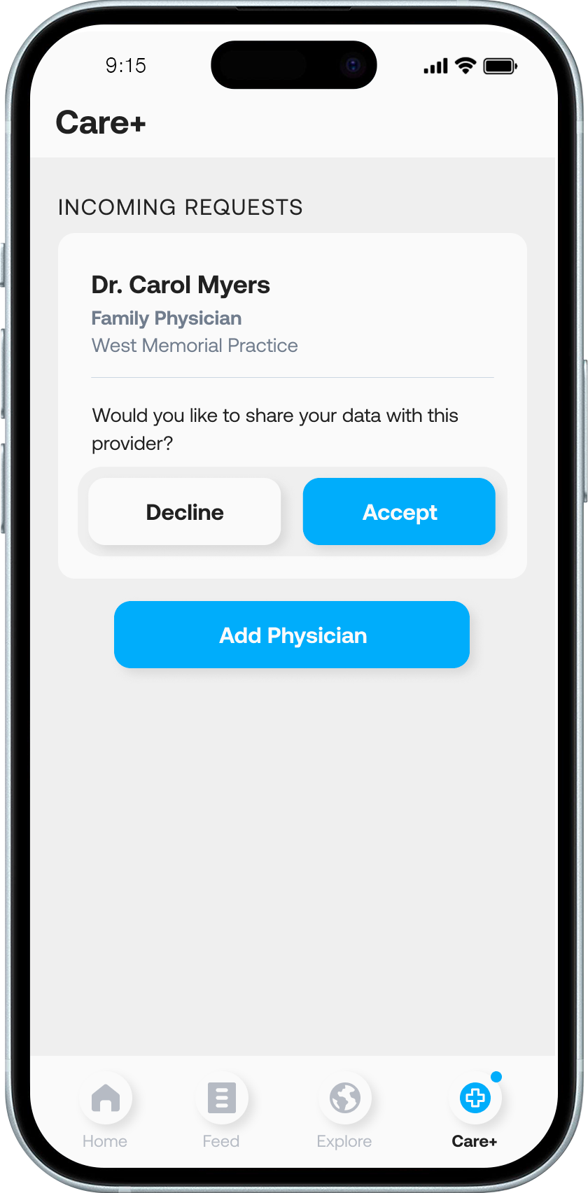 CONNEQT App - Physician Connect