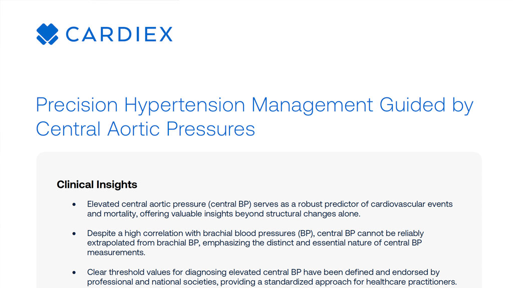 Precision Hypertension Management Guided by Central Aortic Pressures