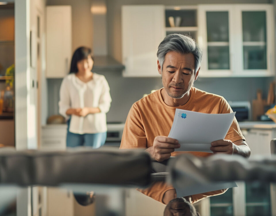 A man reviews his arterial assessment so he understands all the health metrics tracked by the CONNEQT Pulse.