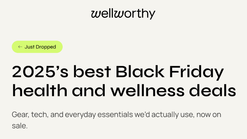 Wellworthy 2025 Balck Friday Deal Guide